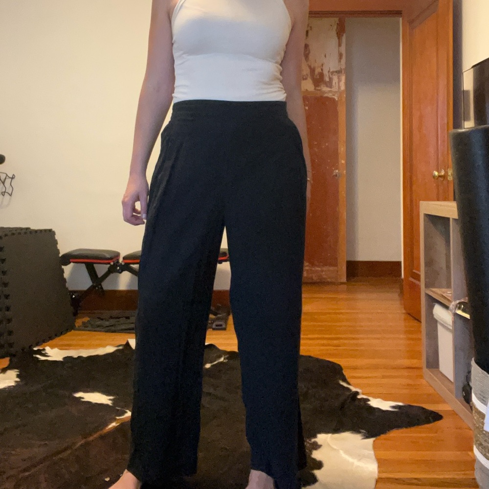 Madewell Black Wide Leg Pants